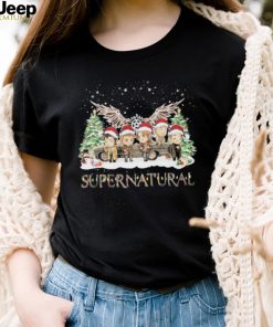 Santa Supernatural Light Snow Christmas Shirt