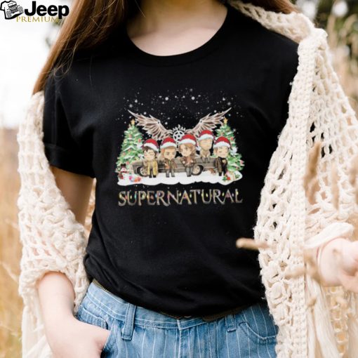 Santa Supernatural Light Snow Christmas Shirt