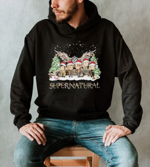 Santa Supernatural Light Snow Christmas Shirt