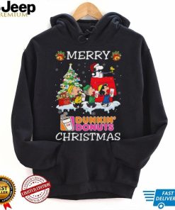 Santa snoopy and peanuts dunkin’ donuts 2023 merry christmas sweater