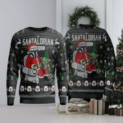 Santalorian Christmas Noel Knitted 3D Sweater For Thanksgiving