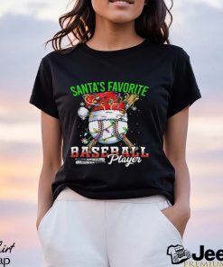 Santa’s Favorite Baseball Player Christmas Baseball 2023 Shirt