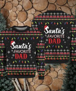 Santas Favorite Dad Ugly Christmas Sweater