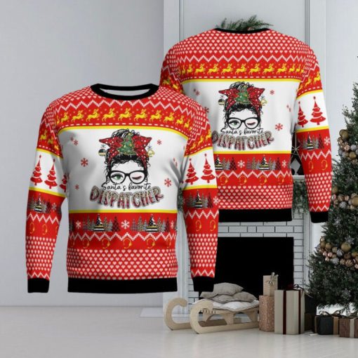 Santa’s Favorite Dispatcher Christmas Ugly Sweater Xmas Christmas Gift