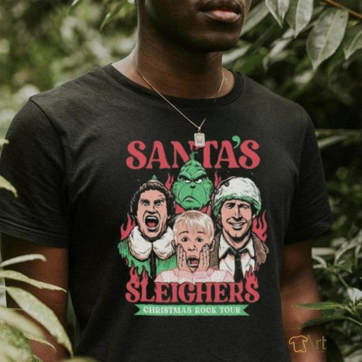 Santa’s Sleighers Christmas Rock Tour T Shirt