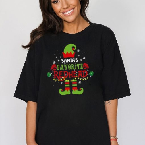 Santa’s favorite redhead Merry Christmas t shirt