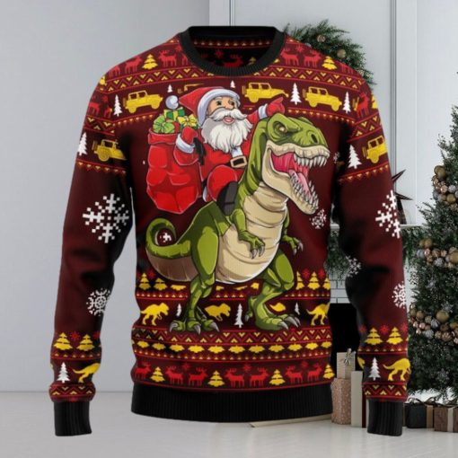 Santassic Park Ugly Christmas Sweater