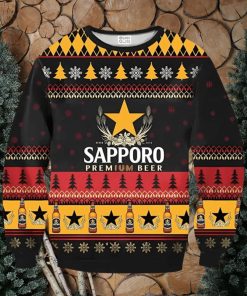 Sapporo Beer Ugly Christmas Sweater, Gift for Christmas Holiday