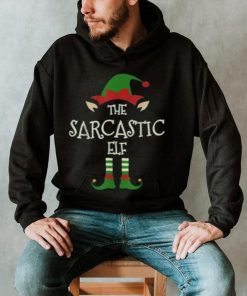 Sarcastic Elf Funny Family Matching Group Christmas Pajama Shirt