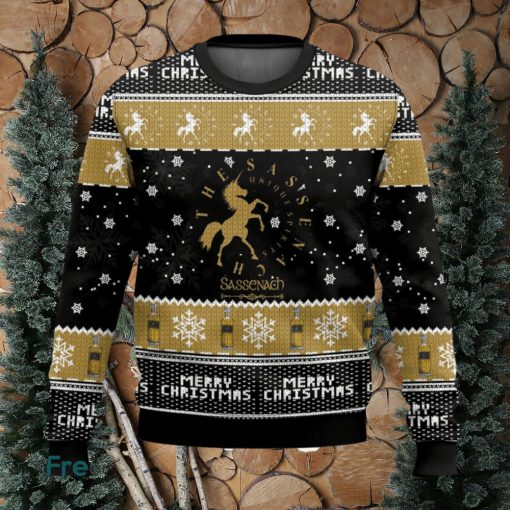 Sassenach Whiskey 3D Sweater Christmas Gift Ugly Christmas Sweater