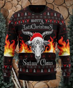 Satan Claus Merry Hail Satanic Ugly Christmas Sweater Thankgiving Gift Men Women