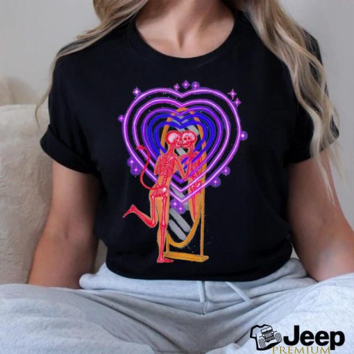 Satan Skeleton Love mirror 2023 Shirt