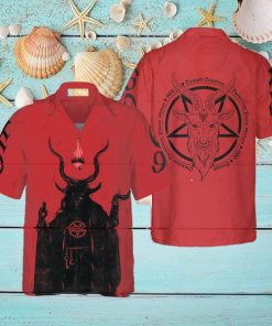 Satanic Demon Goat Hawaiian Shirt Idea Summer Gift For Men And Women