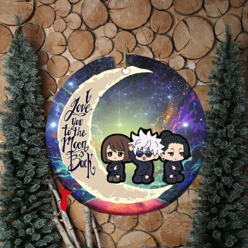 Satoru Gojo Shoko Ieiri Geto Suguru Jujutsu Kaisen I Love You To The Moon And Back Christmas Tree Decorations 2023 Ornament
