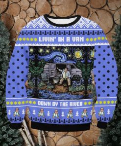 Saturday Night Live Matt Foley Livin’ in A Van Down By The River Ugly Christmas Sweater Christmas Gift