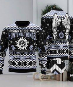 Saving Hunting Things Ugly Christmas 3D Sweater For Men And Women