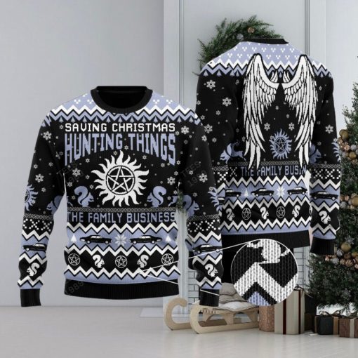 Saving Hunting Things Ugly Christmas 3D Sweater For Men And Women