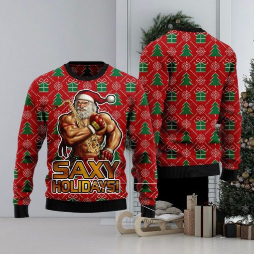 Saxy Holidays Ugly Christmas Sweater