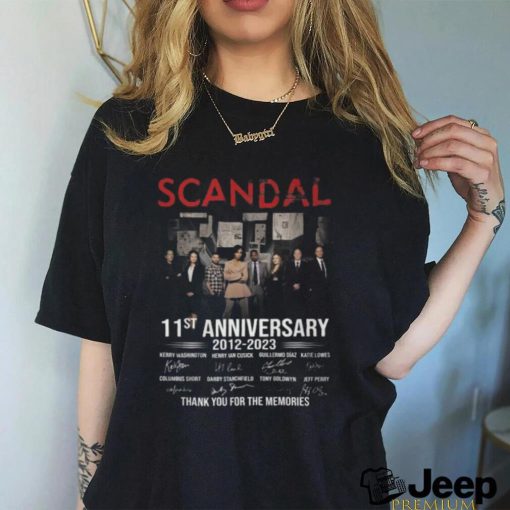 Scandal 11st Anniversary 2012  2023 Thank You For The Memories T Shirt