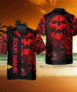 Scary Skull Screaming Personalized Hawaiian Shirt Style Gift