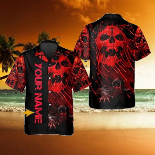 Scary Skull Screaming Personalized Hawaiian Shirt Style Gift