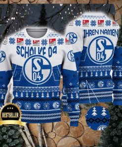 Schalke 04 Ugly Christmas Sweater Logo Custom Name Gift Fans