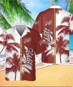 Schlitz Beer Palm Tree All Over Print Hawaiian Shirt