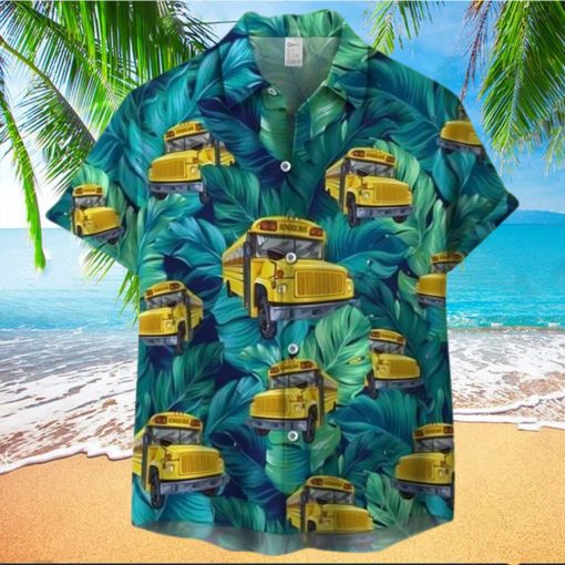 School Bus Back To Summer Hawaiian Shirt