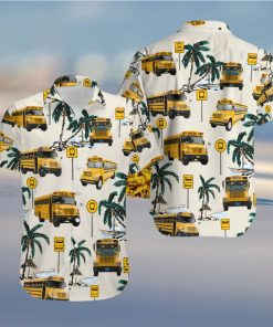 School Bus Hawaiian Shirt