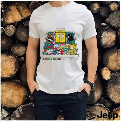 School Lunch Mario Bros game shirt