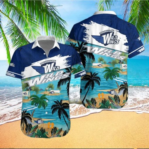 Schwenninger Wild Wings 2023 Hawaiian Shirt