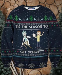 Schwifty Tis The Season Rick And Morty Ugly Christmas Sweater