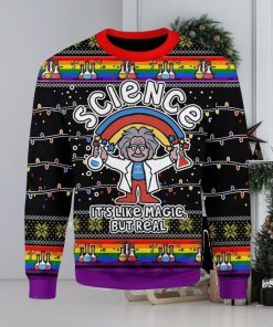 Science LGBT Unicorn Ugly Christmas Sweater Xmas Gift Christmas Gift Sweater