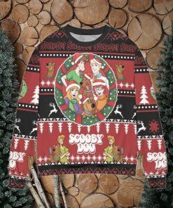 Scooby Doo Christmas Pine Tree Womens Ugly Sweater