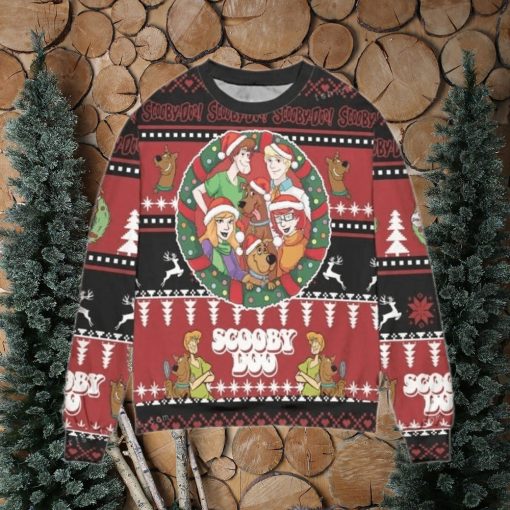 Scooby Doo Christmas Pine Tree Womens Ugly Sweater