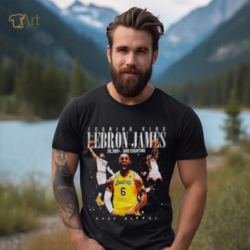 Scoring King Lebron James 38388 and counting vintage shirt