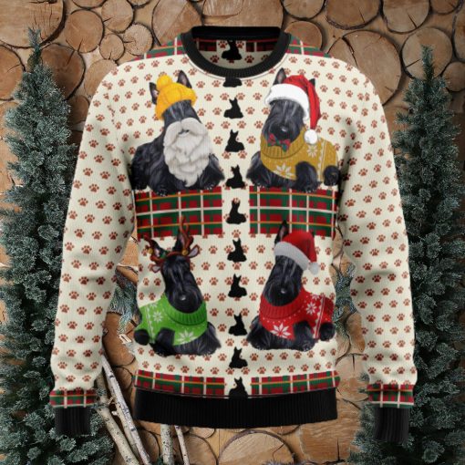 Scottish Terrier Ugly Christmas Sweater Thankgiving Gift Men Women