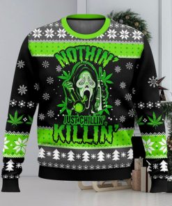 Scream Just Chilling Ugly Christmas Sweater 2023 Christmas Gift 3D Sweater