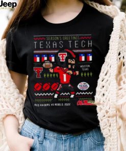 Season's greetings Texas tech red raiders Christmas oversized Shirt