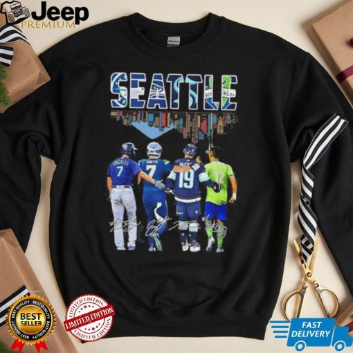 Seattle Gonzales Smith Skylines 2023 signatures shirt