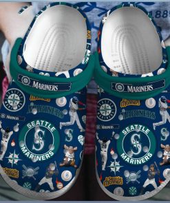 Seattle Mariners Baseball team MLB Sport Crocs Clogs Shoes Comfortable