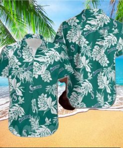 Seattle Mariners Hawaiian Shirt Tropical Leaf Beach Vacation Gift HawaiianShirts