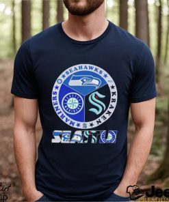 Seattle Mariners Seahawks Kraken logo shirt