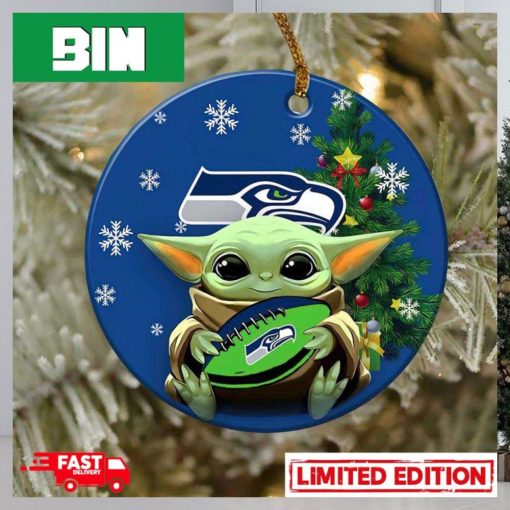 Seattle Seahawks Baby Yoda NFL Christmas 2023 Christmas Tree Decorations Ornament_59273112 1 768×768