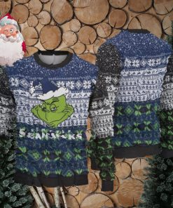 Seattle Seahawks Christmas Grinch AOP Sweater