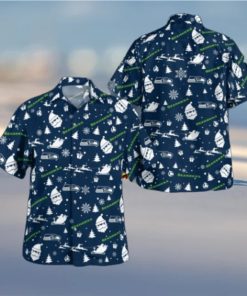 Seattle Seahawks Christmas Pattern Button Shirt, Seahawks Fan Shirt