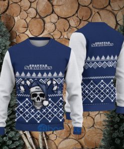 Seattle Seahawks Christmas Skull Ugly Christmas Sweaters