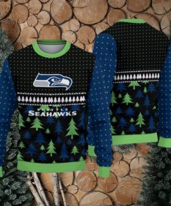 Seattle Seahawks Fans Pattern Celebrate Ugly Christmas Sweater