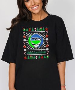 Seattle Seahawks Grateful Dead Ugly Christmas T Shirt