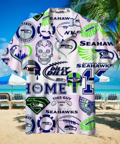 Seattle Seahawks Logo Hawaiian Shirt 3D All Over Print, Men, Women